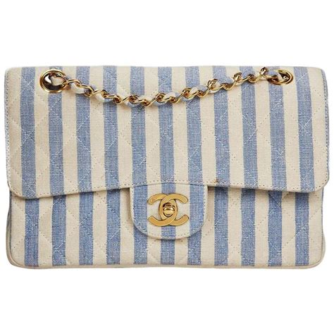 chanel striped bag